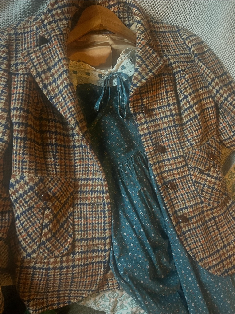 Vintage Pendleton houndstooth wool blazer